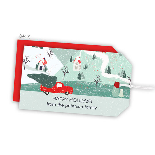 Holiday Truck Gift Tags